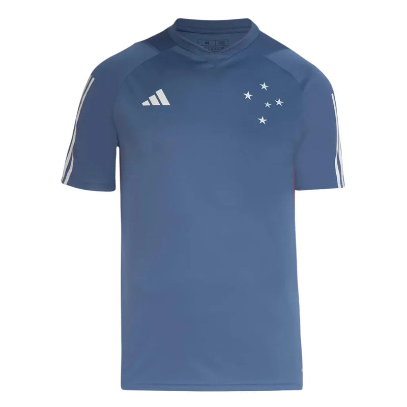 Camisa Cruzeiro 24/25 Treino Adidas Masculina - Azul+Vermelho