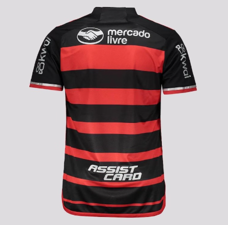 Camisa Masculina Flamengo Torcedor Patrocínios + Patch